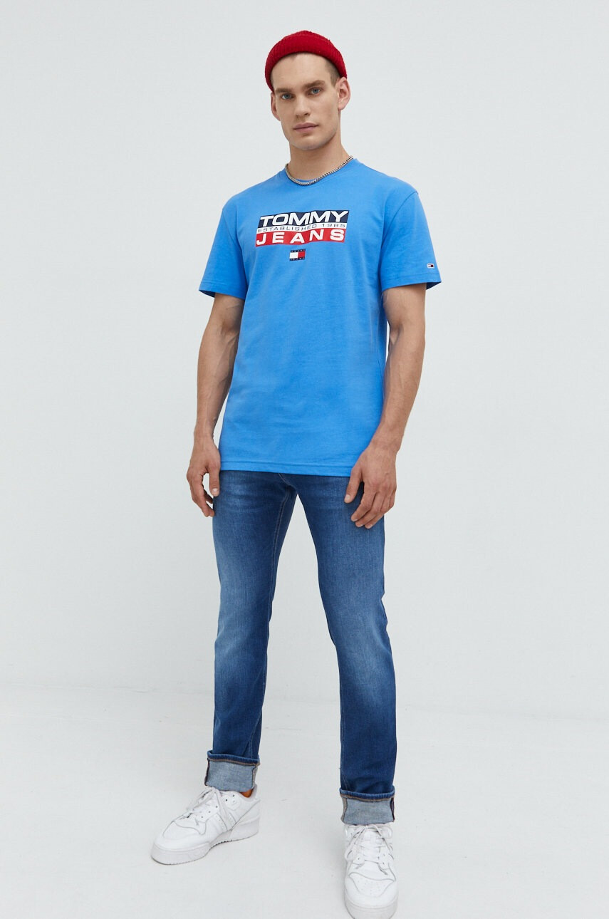 Tommy Jeans Памучна тениска - Pepit.bg