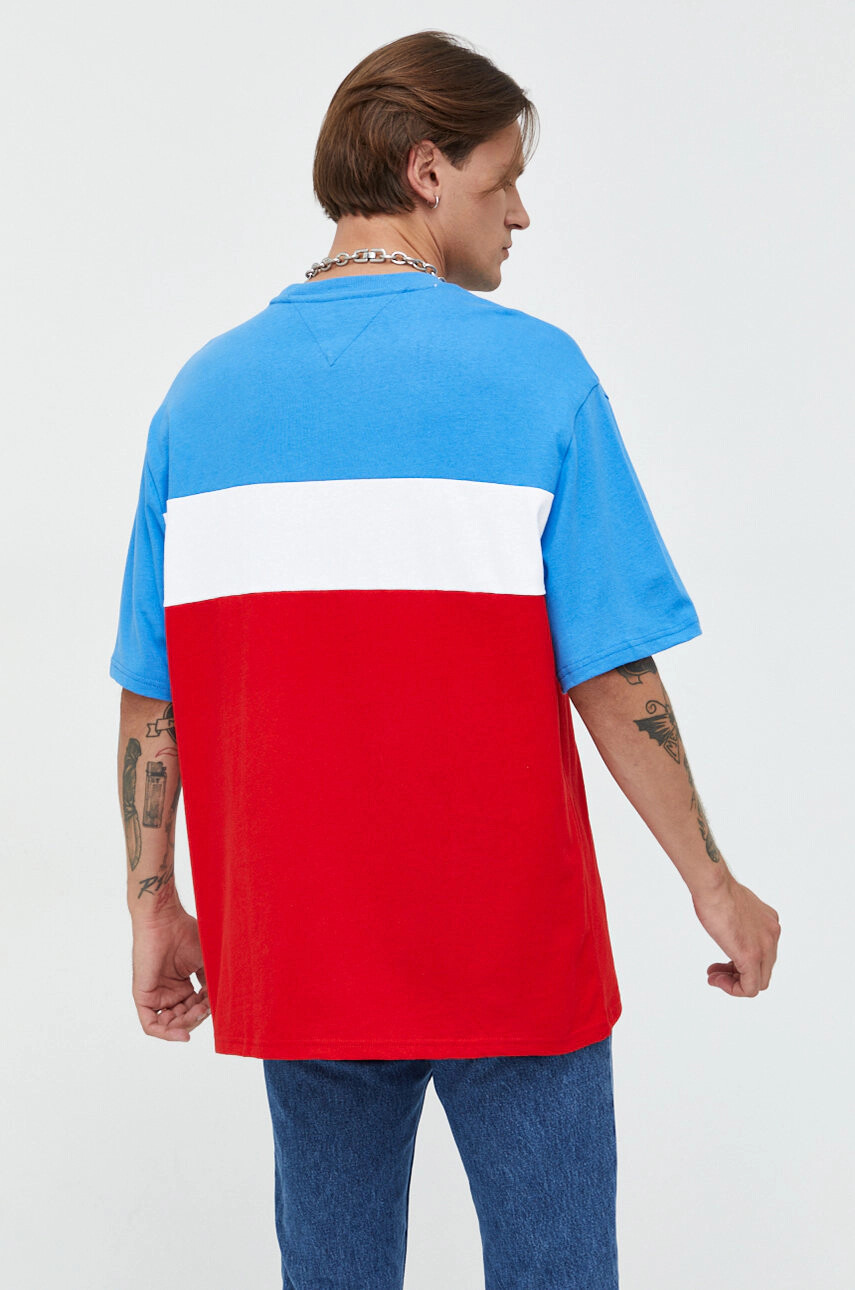 Tommy Jeans Памучна тениска в синьо - Pepit.bg