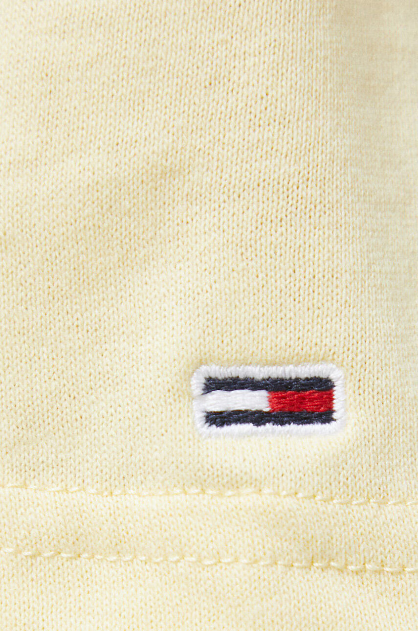 Tommy Jeans Памучна тениска в жълто - Pepit.bg