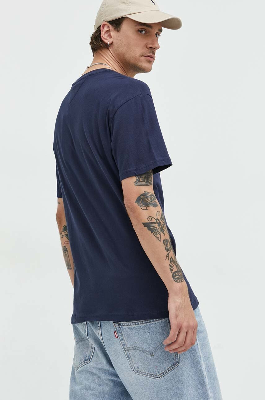 Tommy Jeans Памучна тениска в зелено - Pepit.bg
