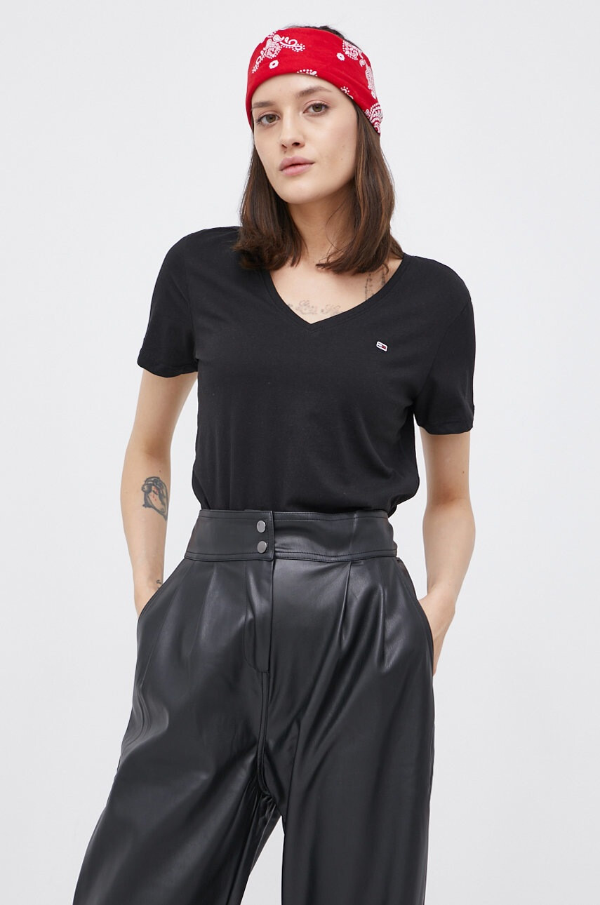 Tommy Jeans Памучна тениска в бяло - Pepit.bg