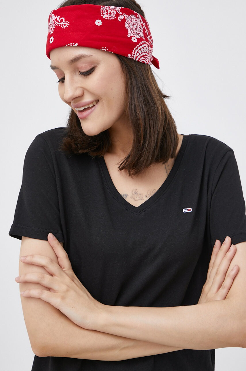 Tommy Jeans Памучна тениска в бяло - Pepit.bg