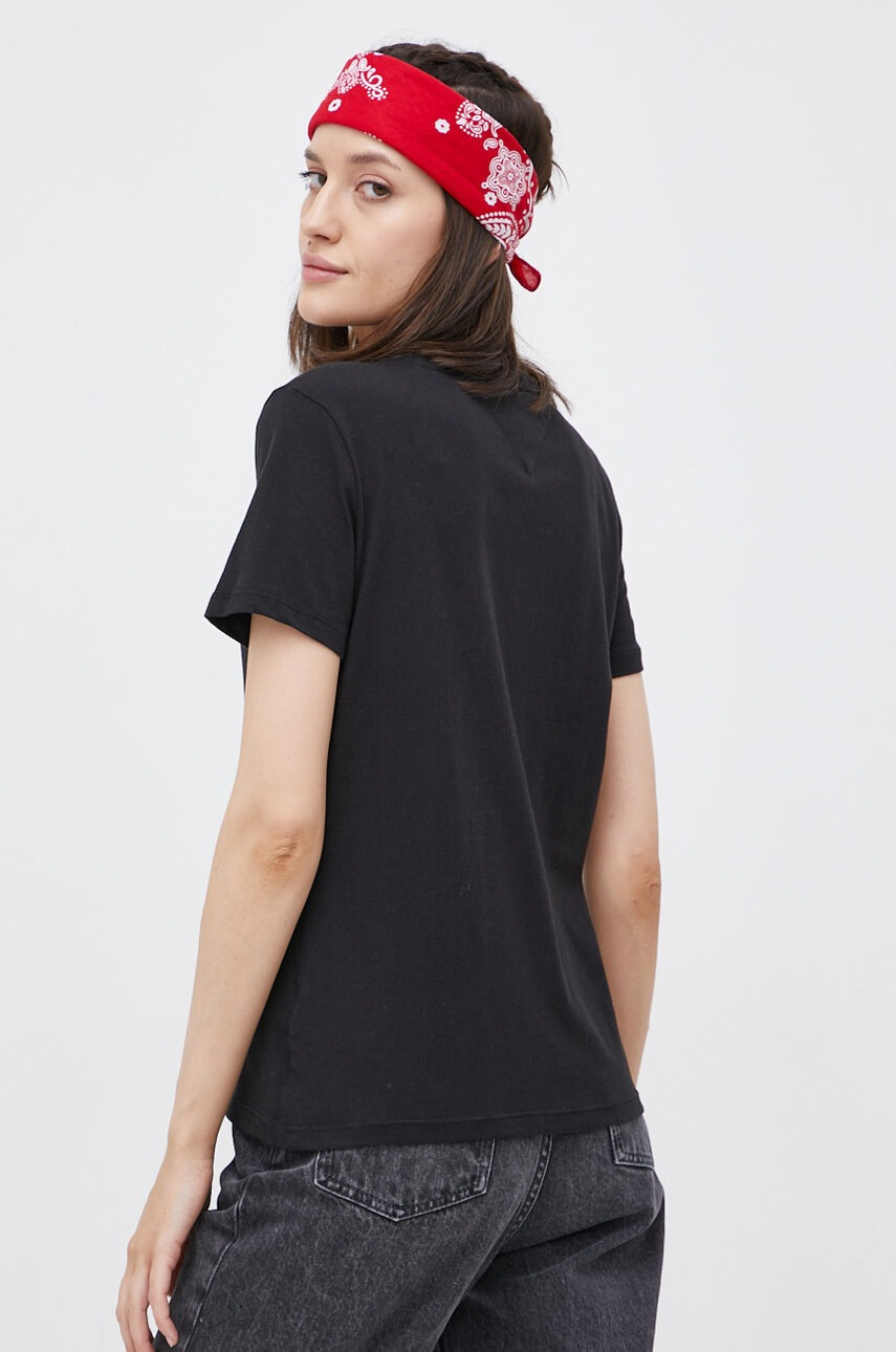 Tommy Jeans Памучна тениска в бяло - Pepit.bg