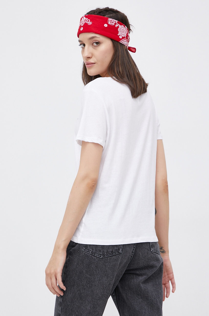 Tommy Jeans Памучна тениска в бяло - Pepit.bg