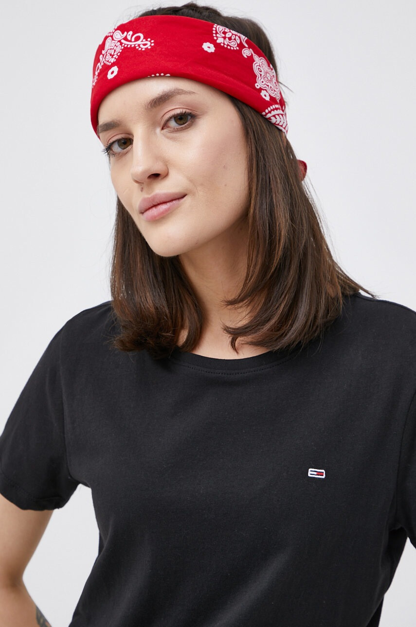 Tommy Jeans Памучна тениска в бяло - Pepit.bg