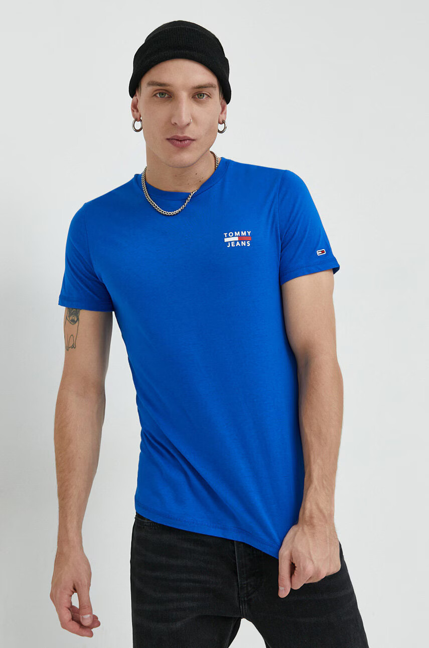 Tommy Jeans Памучна тениска с принт - Pepit.bg