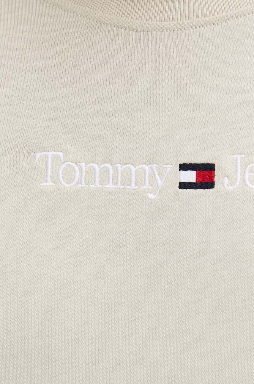 Tommy Jeans Памучна тениска в червено - Pepit.bg