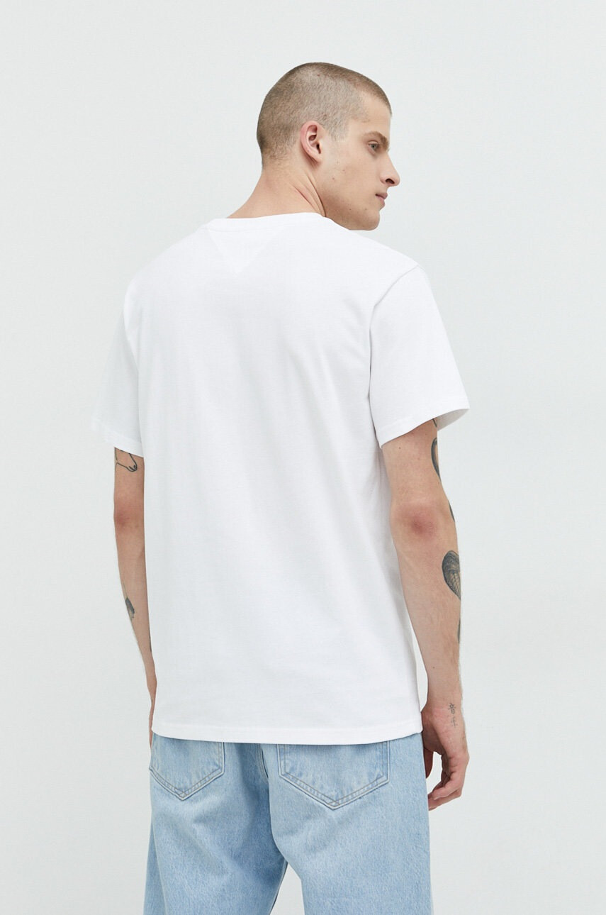 Tommy Jeans Памучна Тениска в тъмносиньо - Pepit.bg