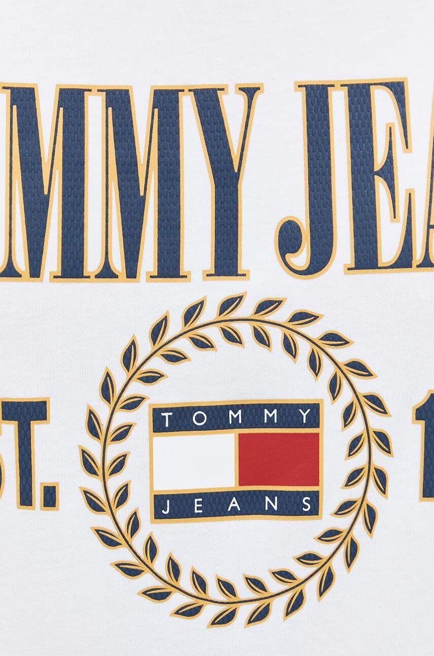 Tommy Jeans Памучна тениска в бяло - Pepit.bg