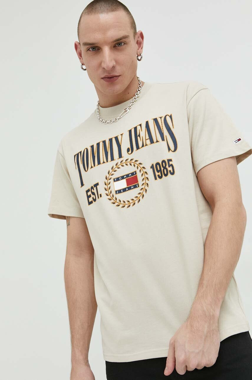 Tommy Jeans Памучна тениска в синьо - Pepit.bg