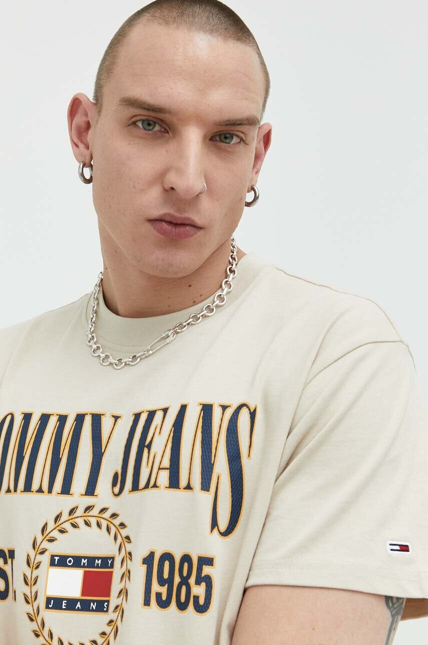 Tommy Jeans Памучна тениска в синьо - Pepit.bg