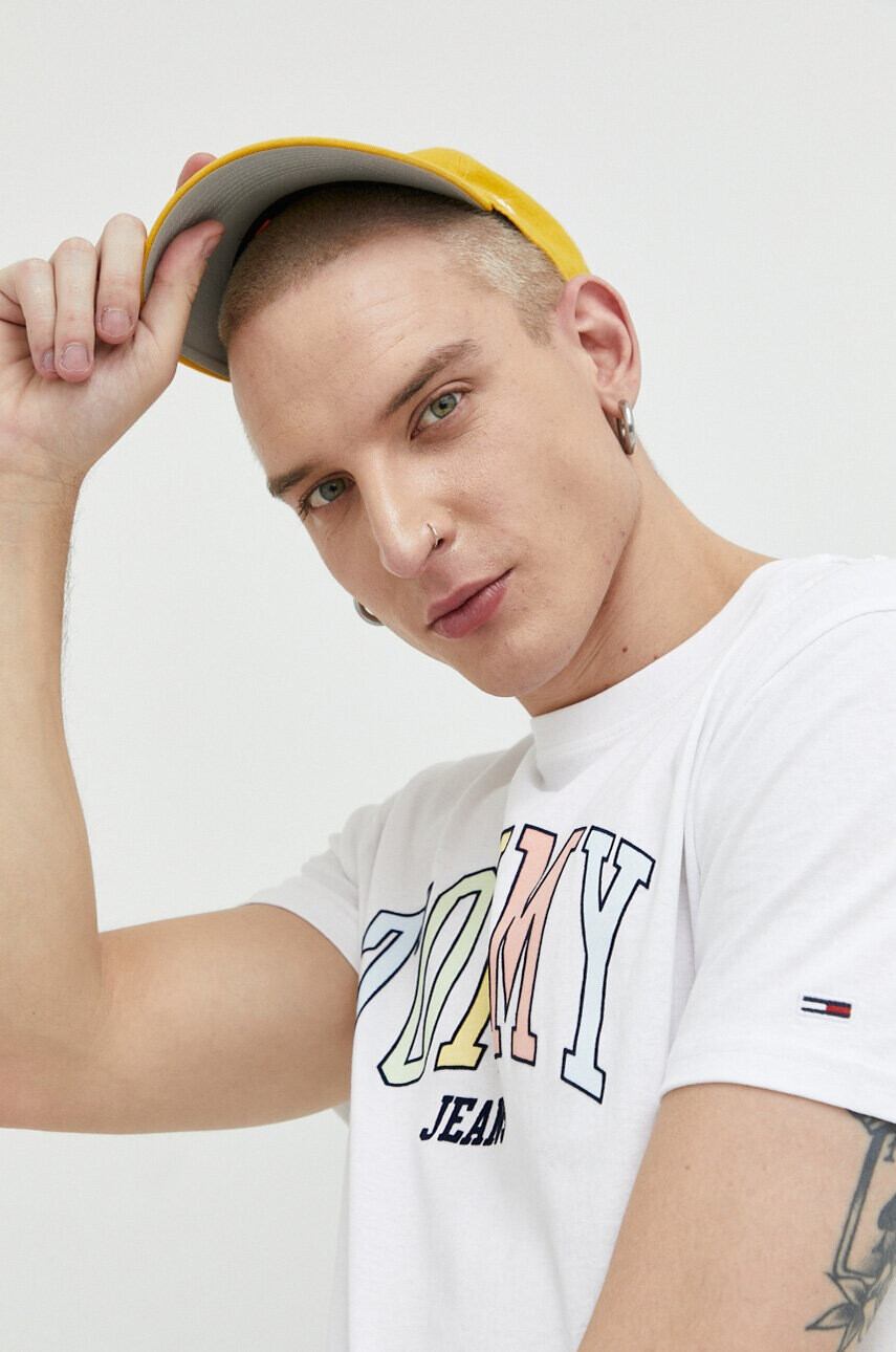 Tommy Jeans Памучна тениска - Pepit.bg