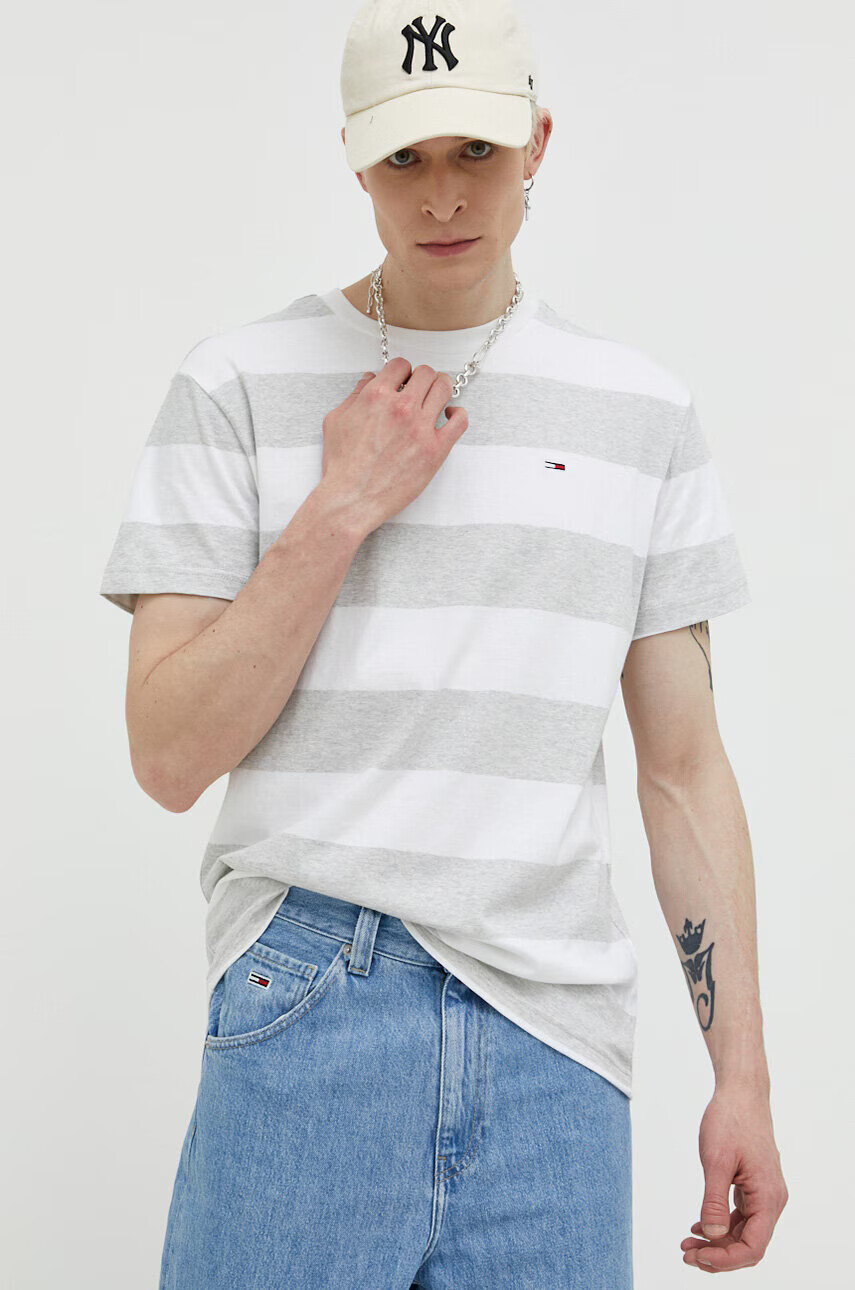 Tommy Jeans Памучна тениска в черно - Pepit.bg
