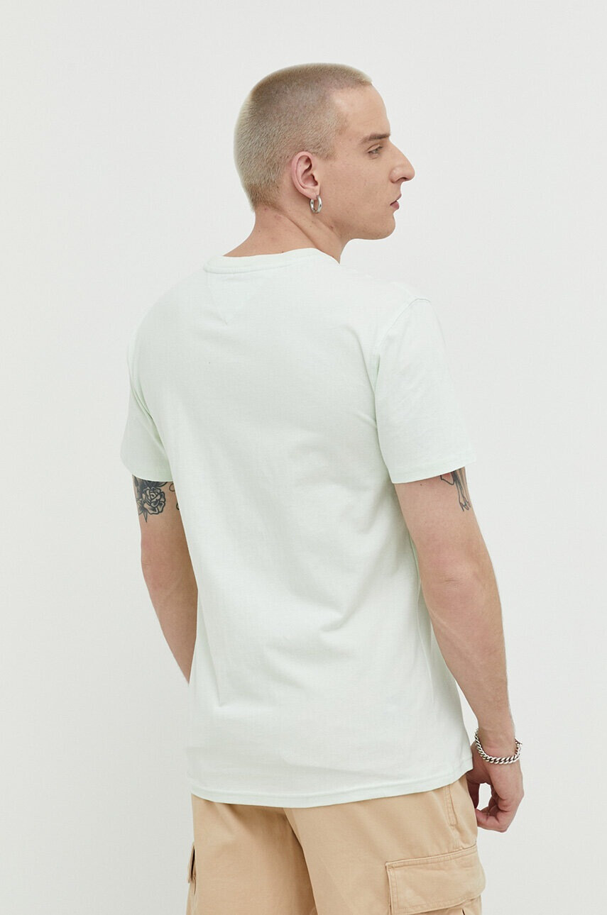Tommy Jeans Памучна тениска в тъмносиньо - Pepit.bg