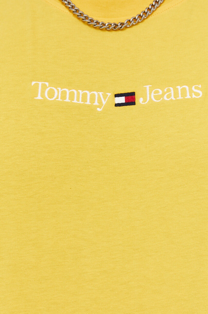Tommy Jeans Памучна тениска в синьо - Pepit.bg