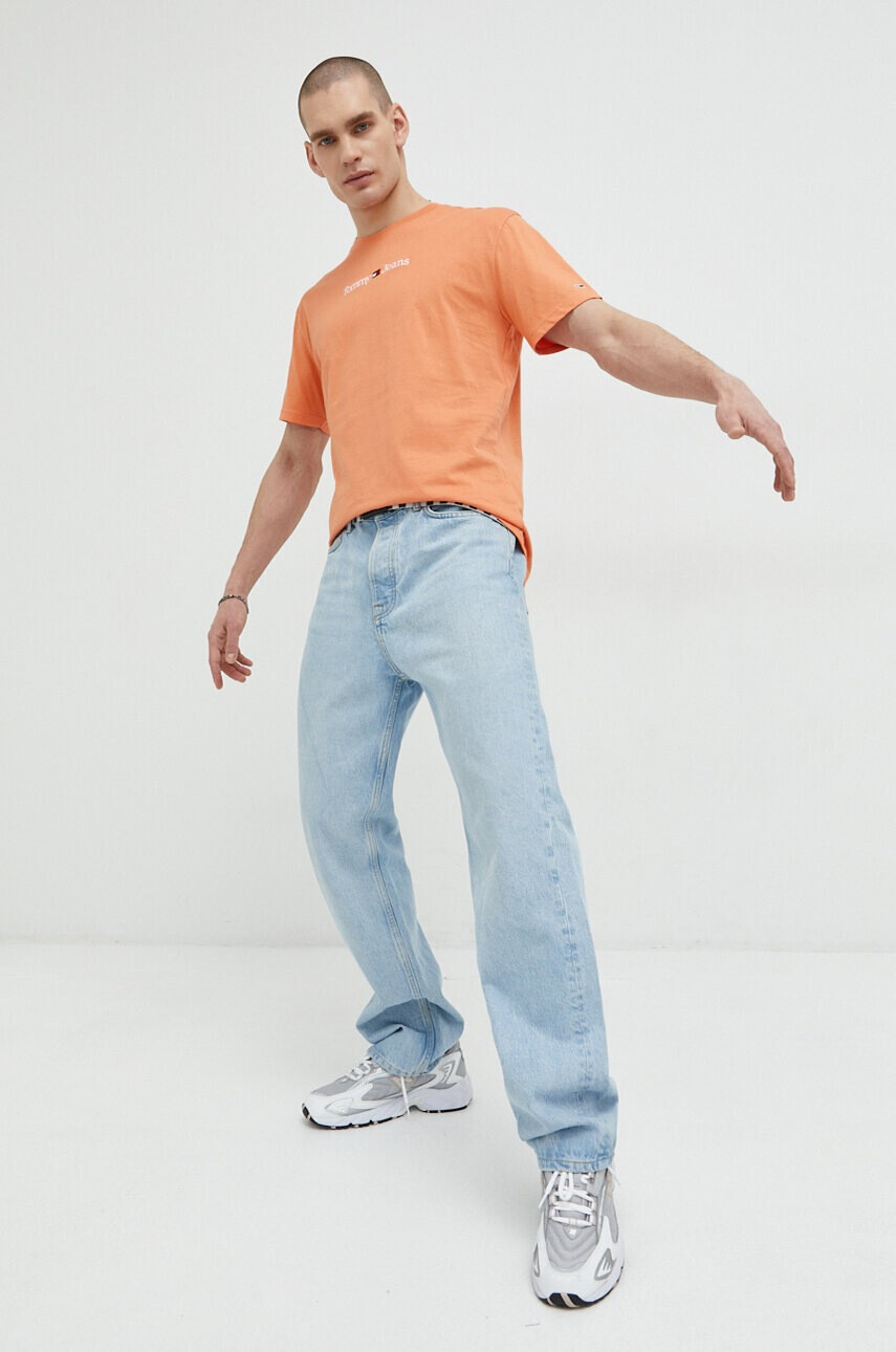 Tommy Jeans Памучна тениска - Pepit.bg