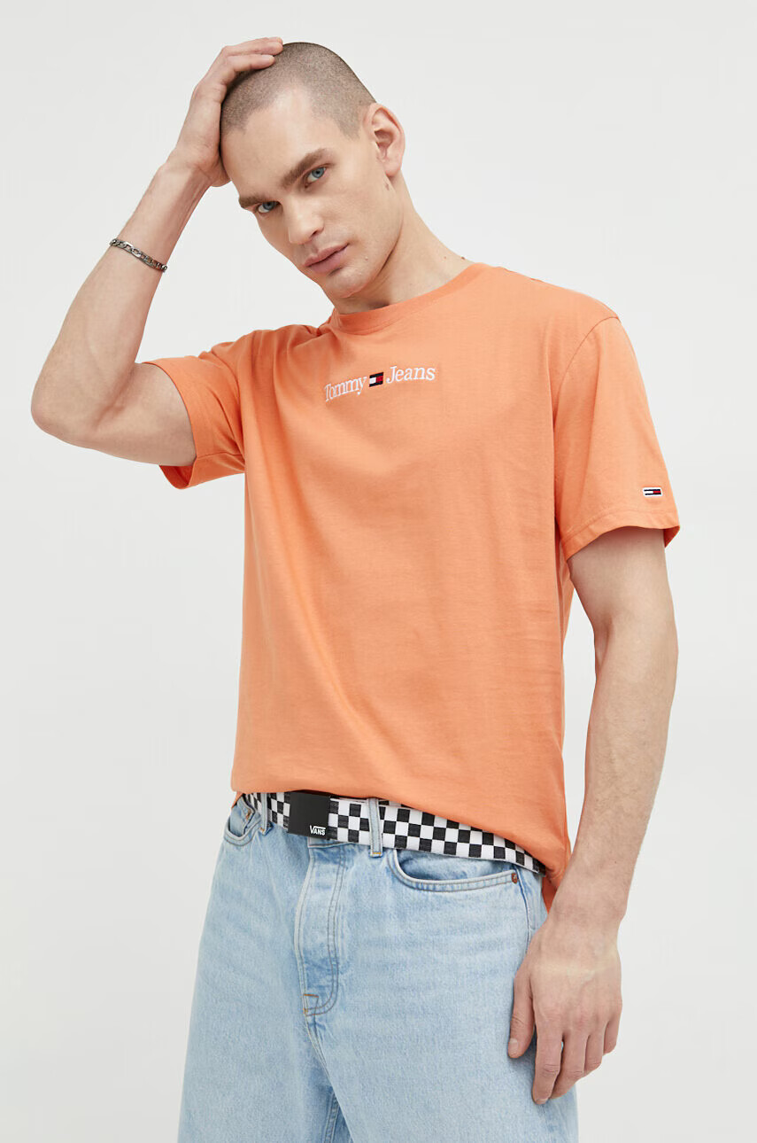 Tommy Jeans Памучна тениска - Pepit.bg