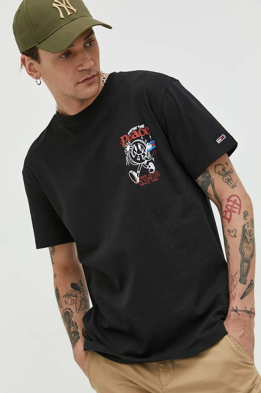Tommy Jeans Памучна тениска - Pepit.bg