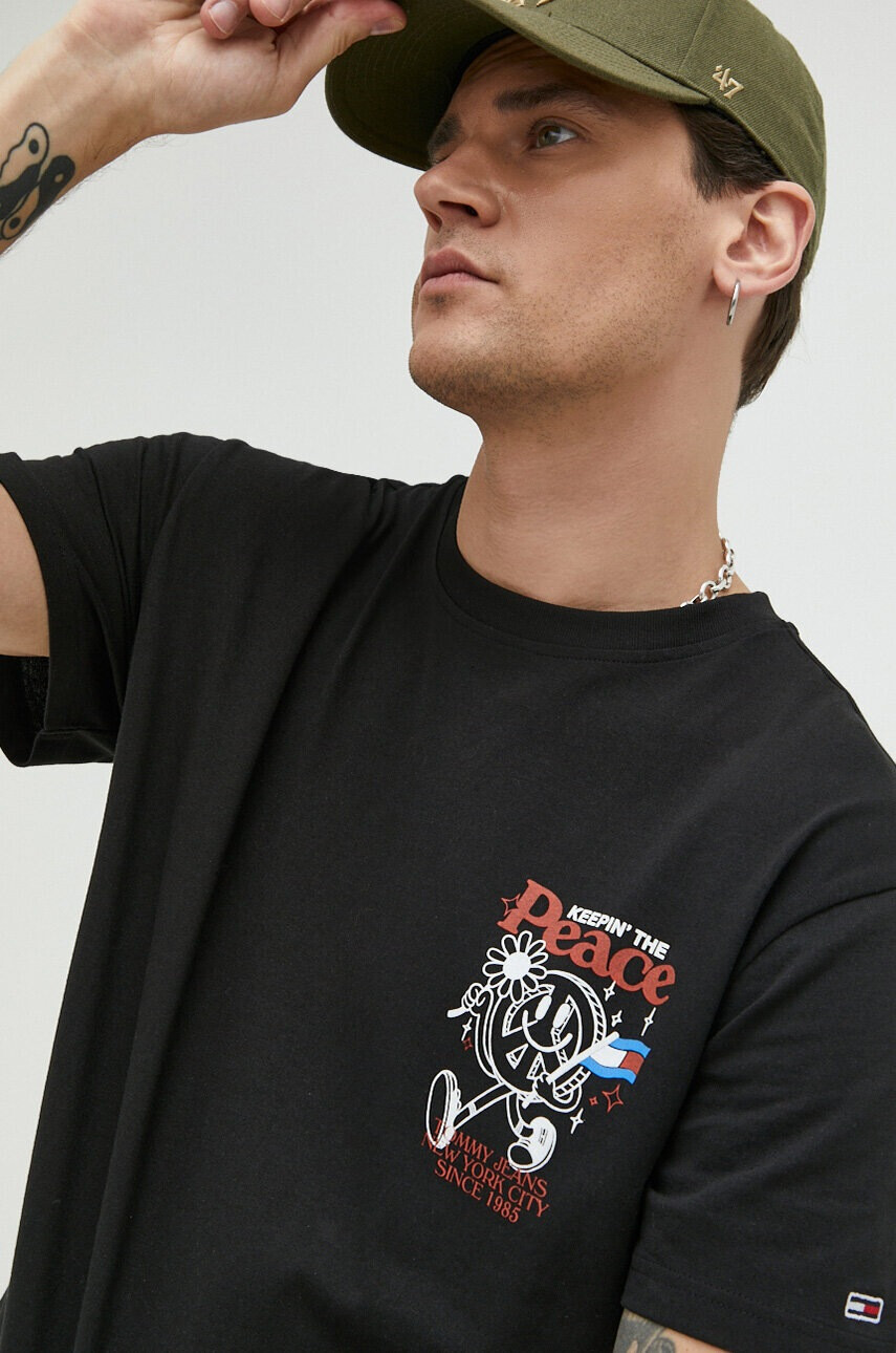 Tommy Jeans Памучна тениска - Pepit.bg