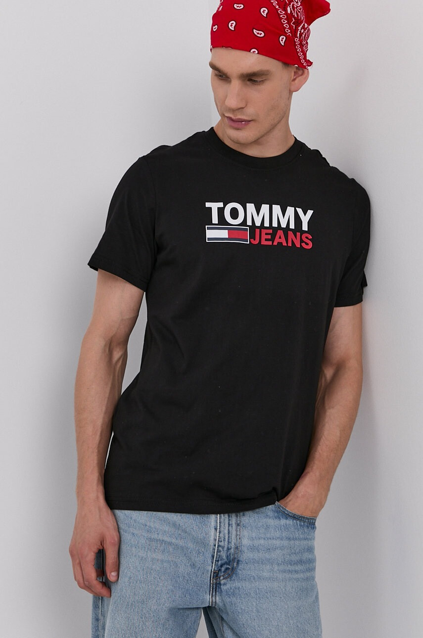 Tommy Jeans Памучна тениска - Pepit.bg