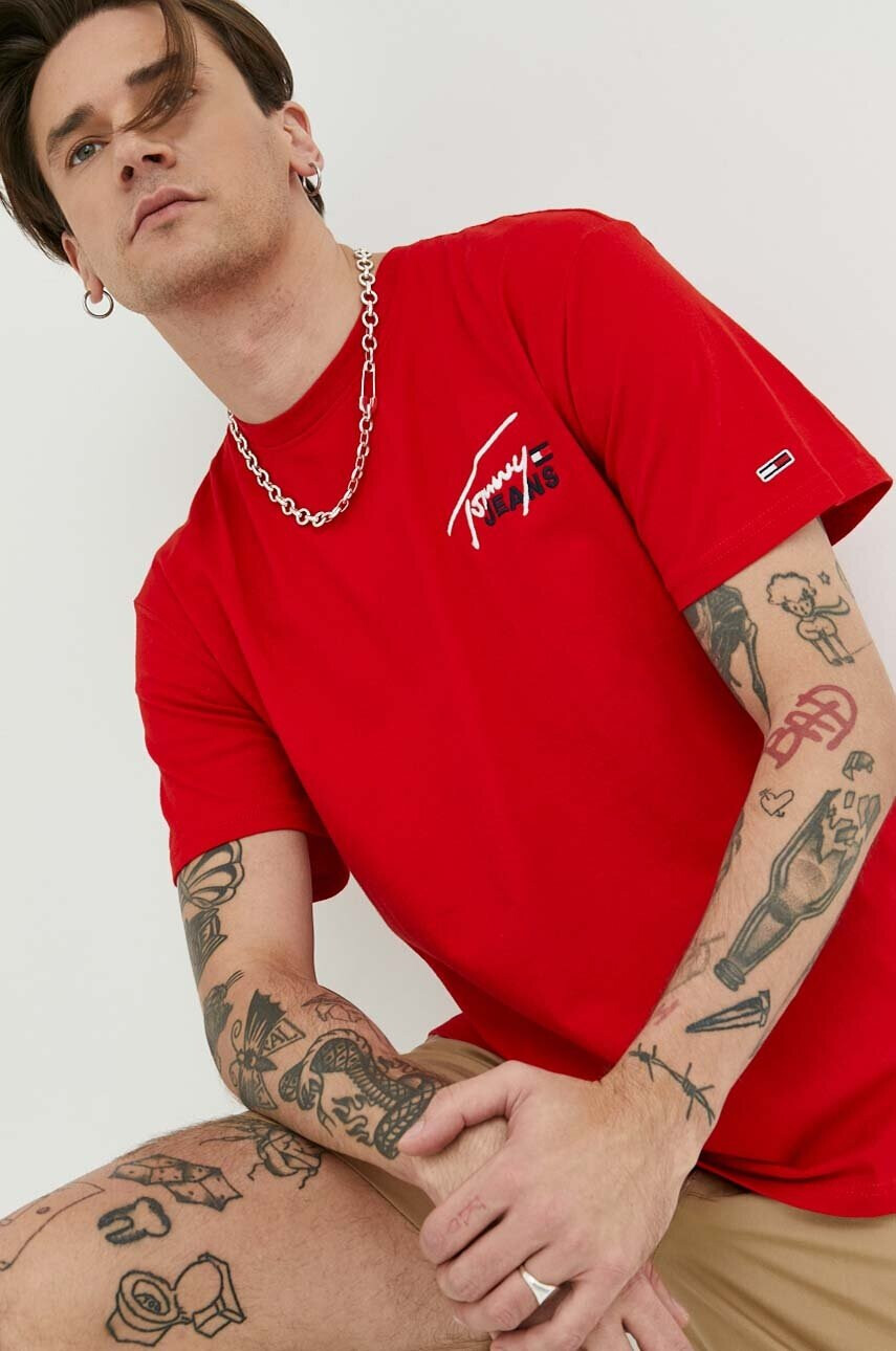 Tommy Jeans Памучна тениска - Pepit.bg