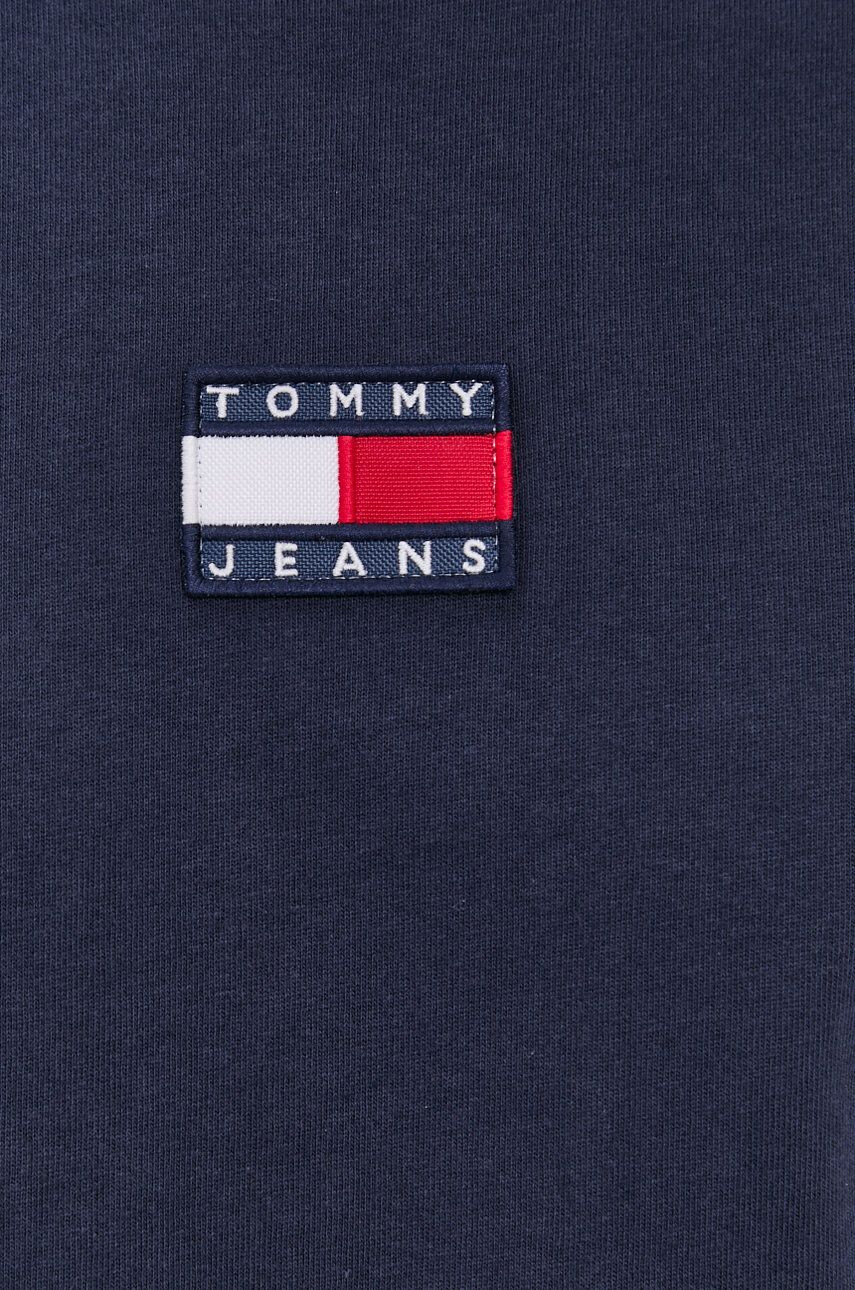 Tommy Jeans Памучна тениска в тъмносиньо с принт - Pepit.bg