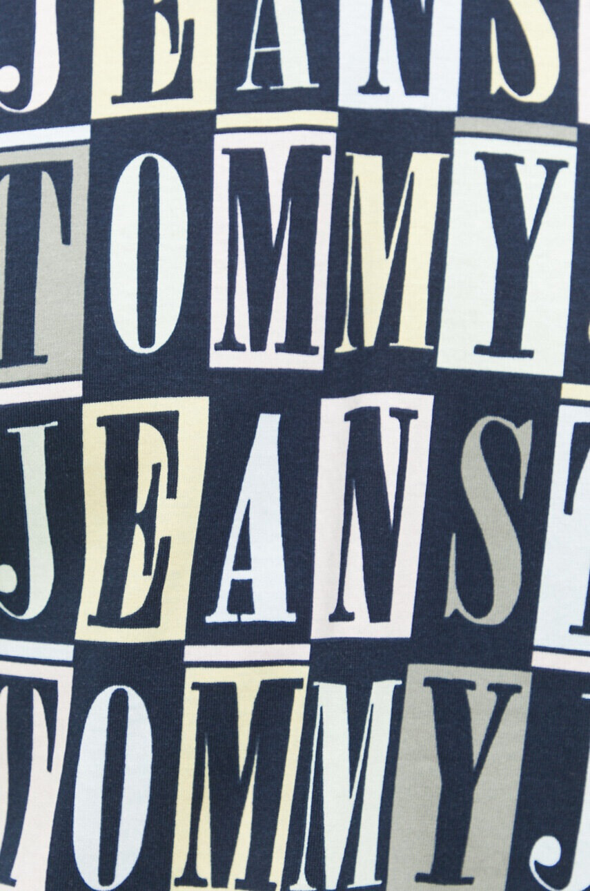 Tommy Jeans Памучна тениска в бежово с принт - Pepit.bg