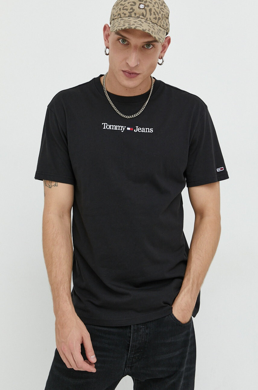 Tommy Jeans Памучна тениска - Pepit.bg
