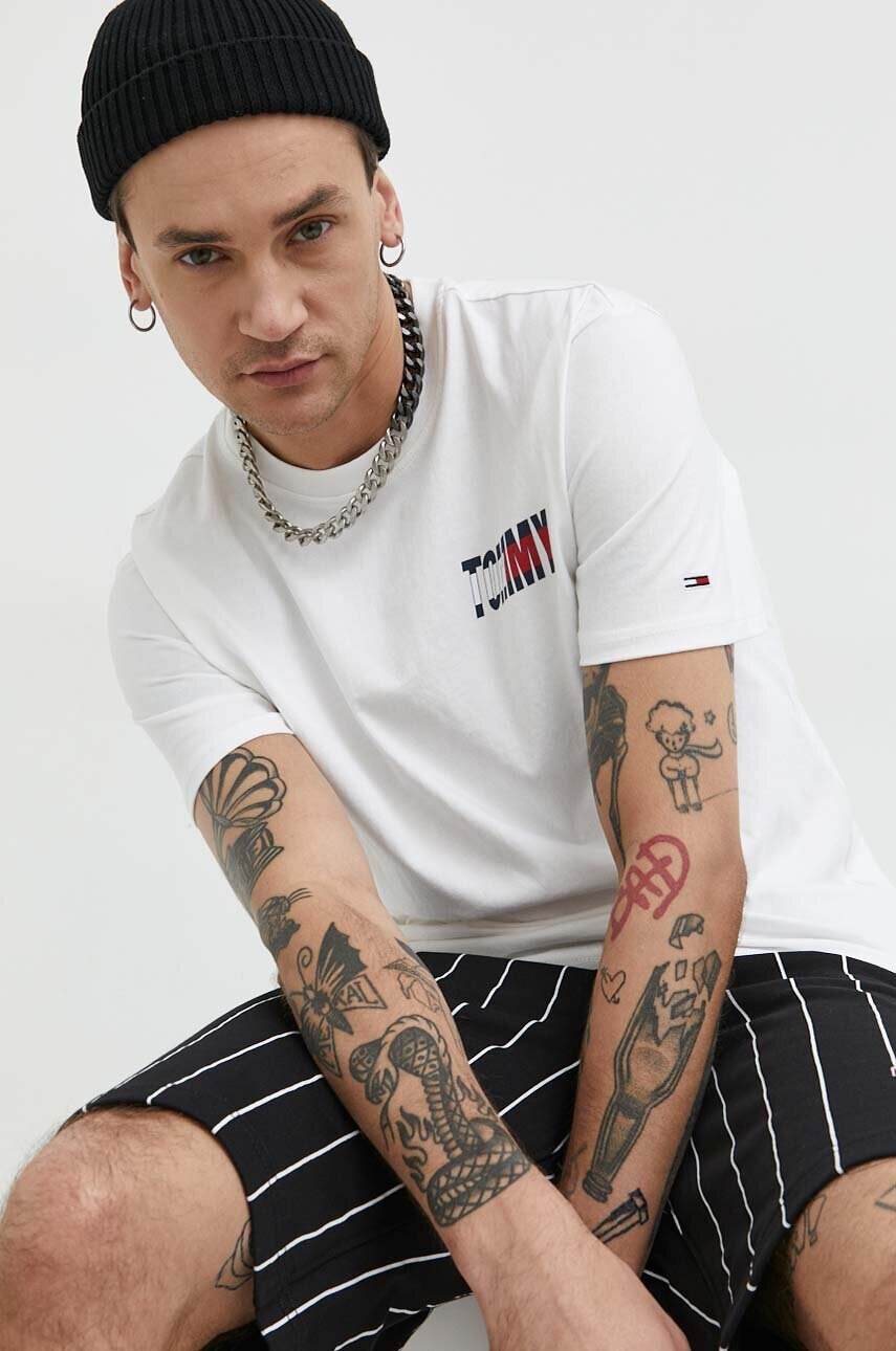 Tommy Jeans Памучна тениска - Pepit.bg