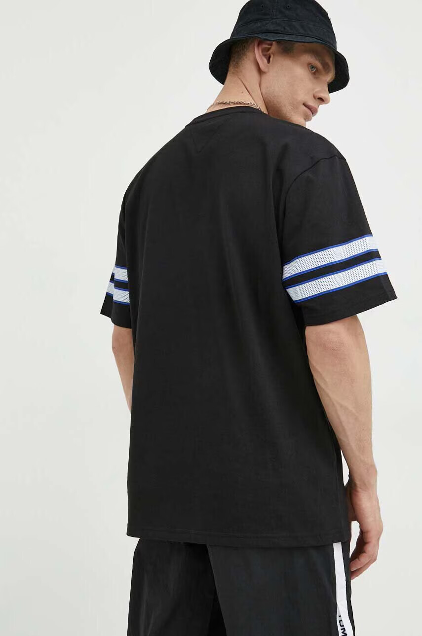 Tommy Jeans Памучна тениска в тъмносиньо - Pepit.bg