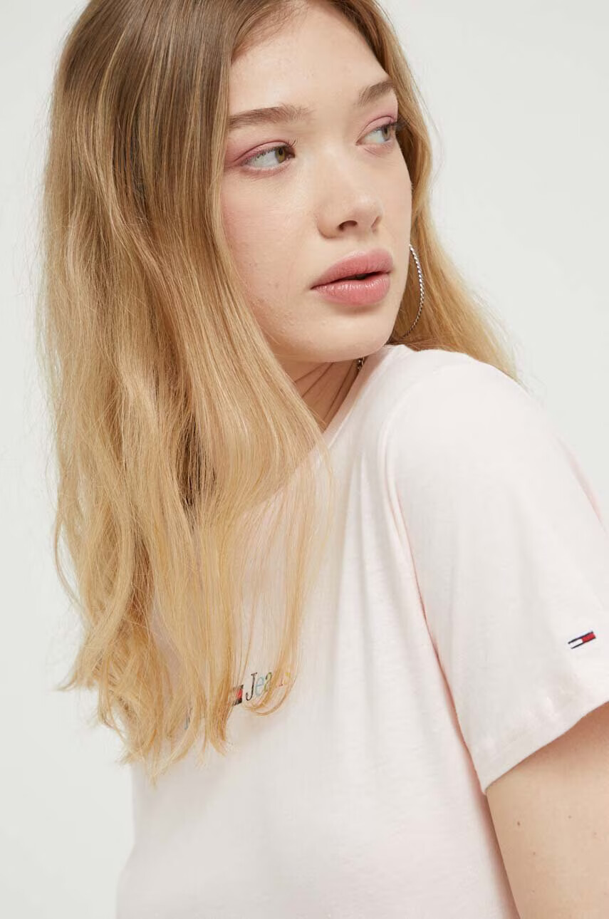 Tommy Jeans Памучна тениска - Pepit.bg