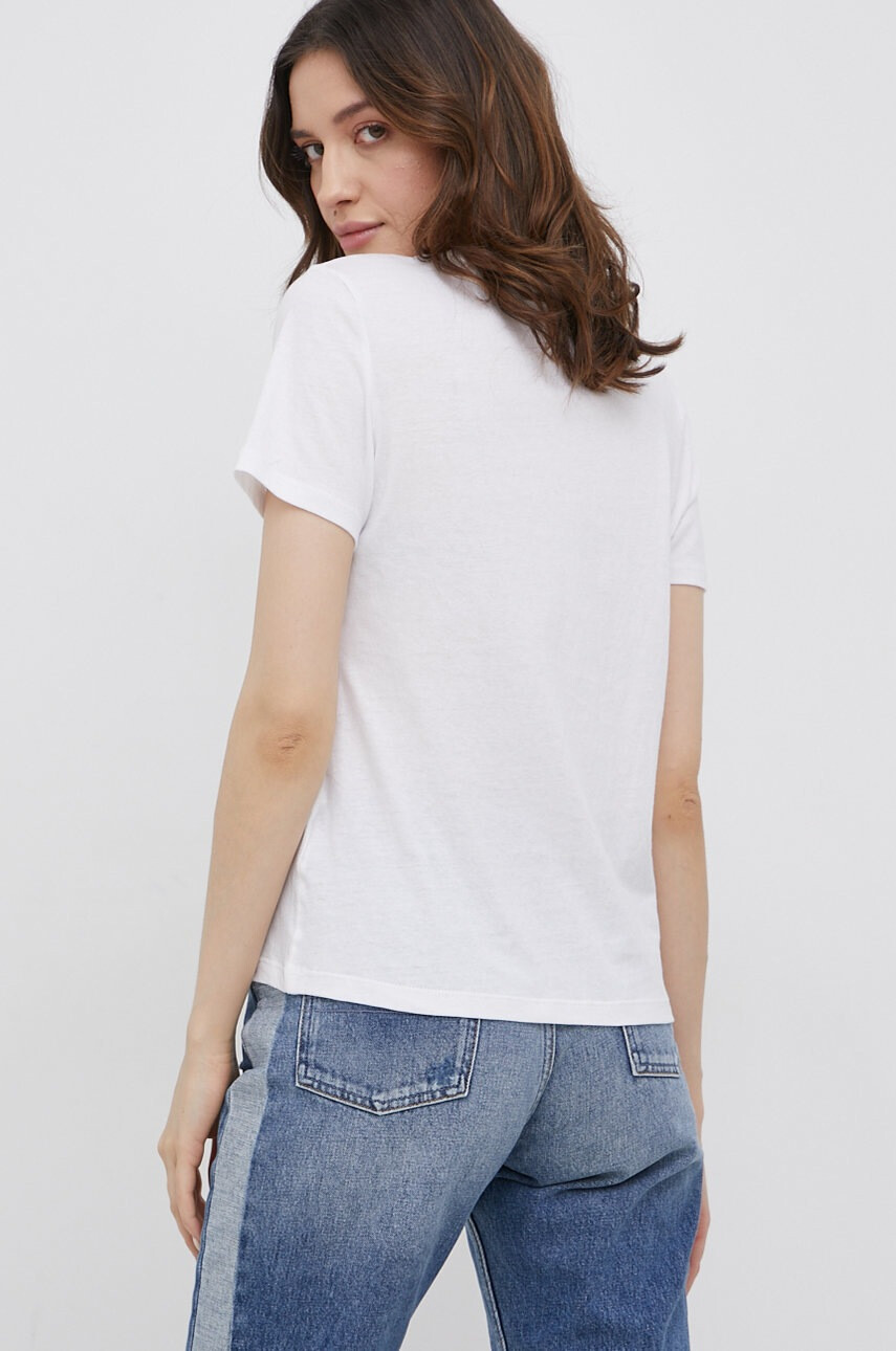 Tommy Jeans Памучна тениска в бяло - Pepit.bg