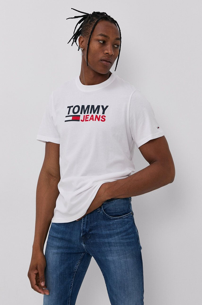 Tommy Jeans Памучна тениска - Pepit.bg