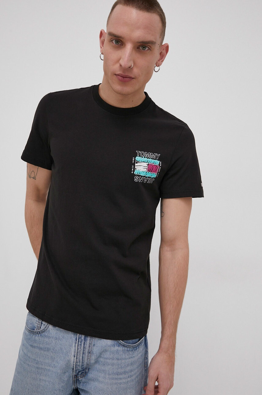 Tommy Jeans Памучна тениска - Pepit.bg