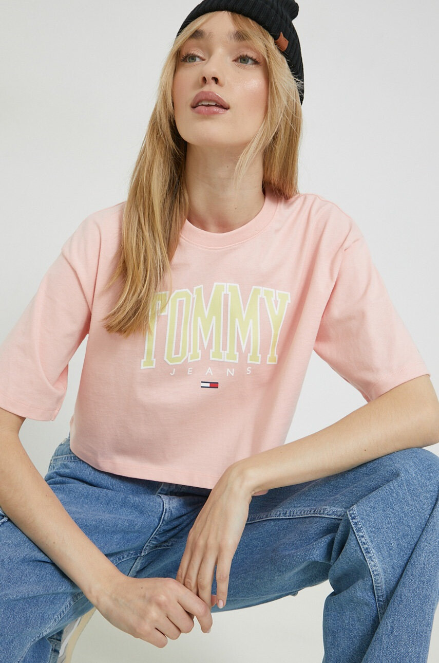 Tommy Jeans Памучна тениска - Pepit.bg
