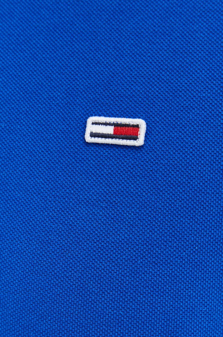 Tommy Jeans Памучна тениска с яка - Pepit.bg