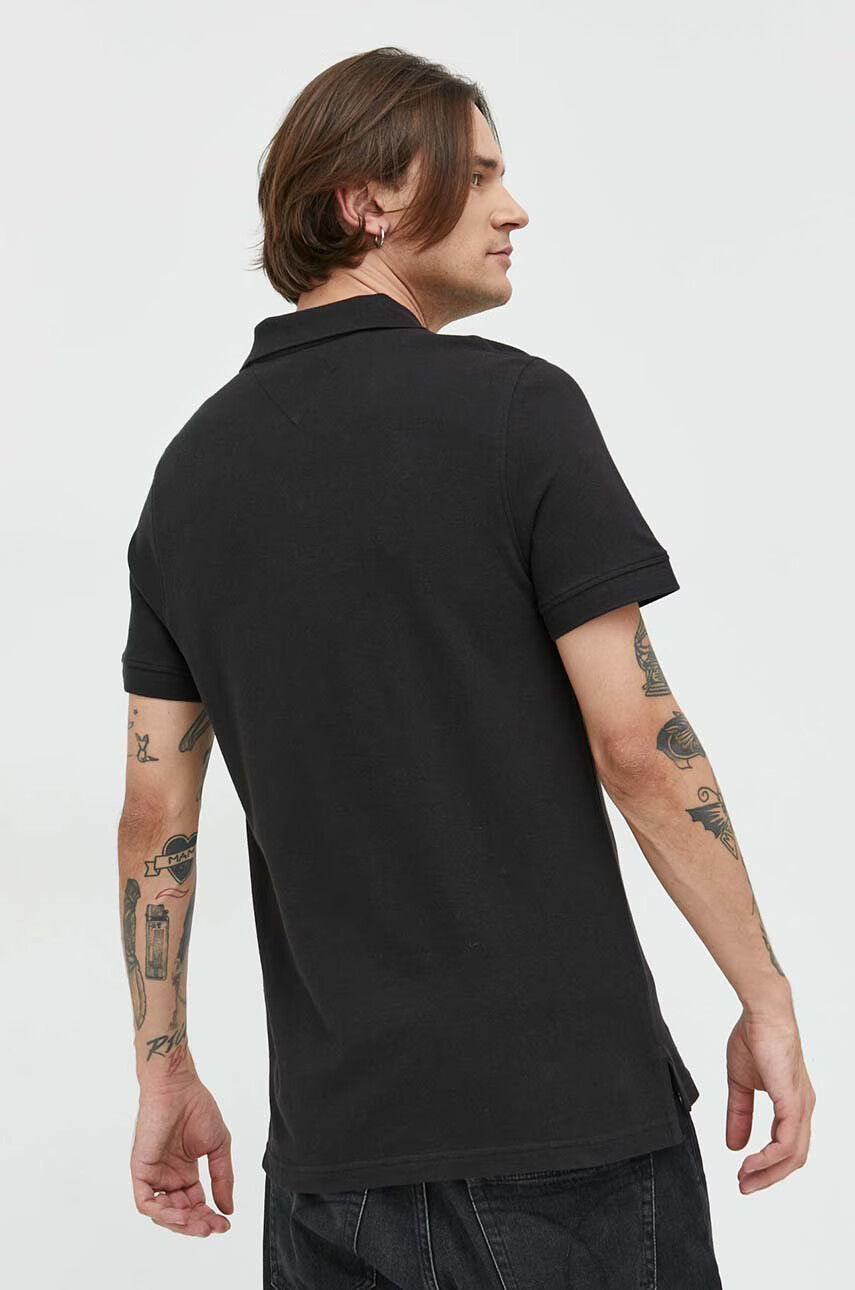 Tommy Jeans Памучна тениска с яка - Pepit.bg