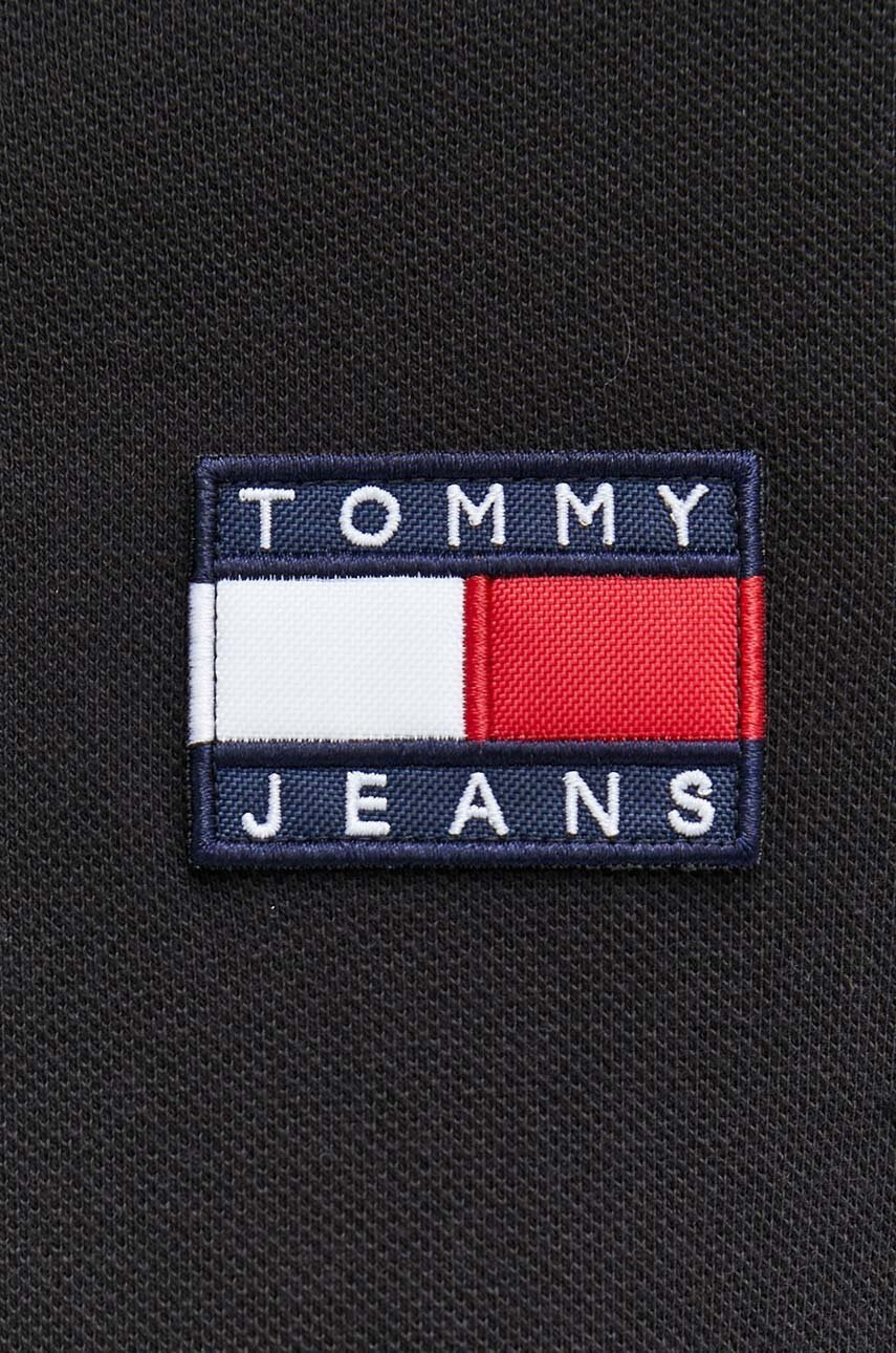 Tommy Jeans Памучна тениска с яка - Pepit.bg