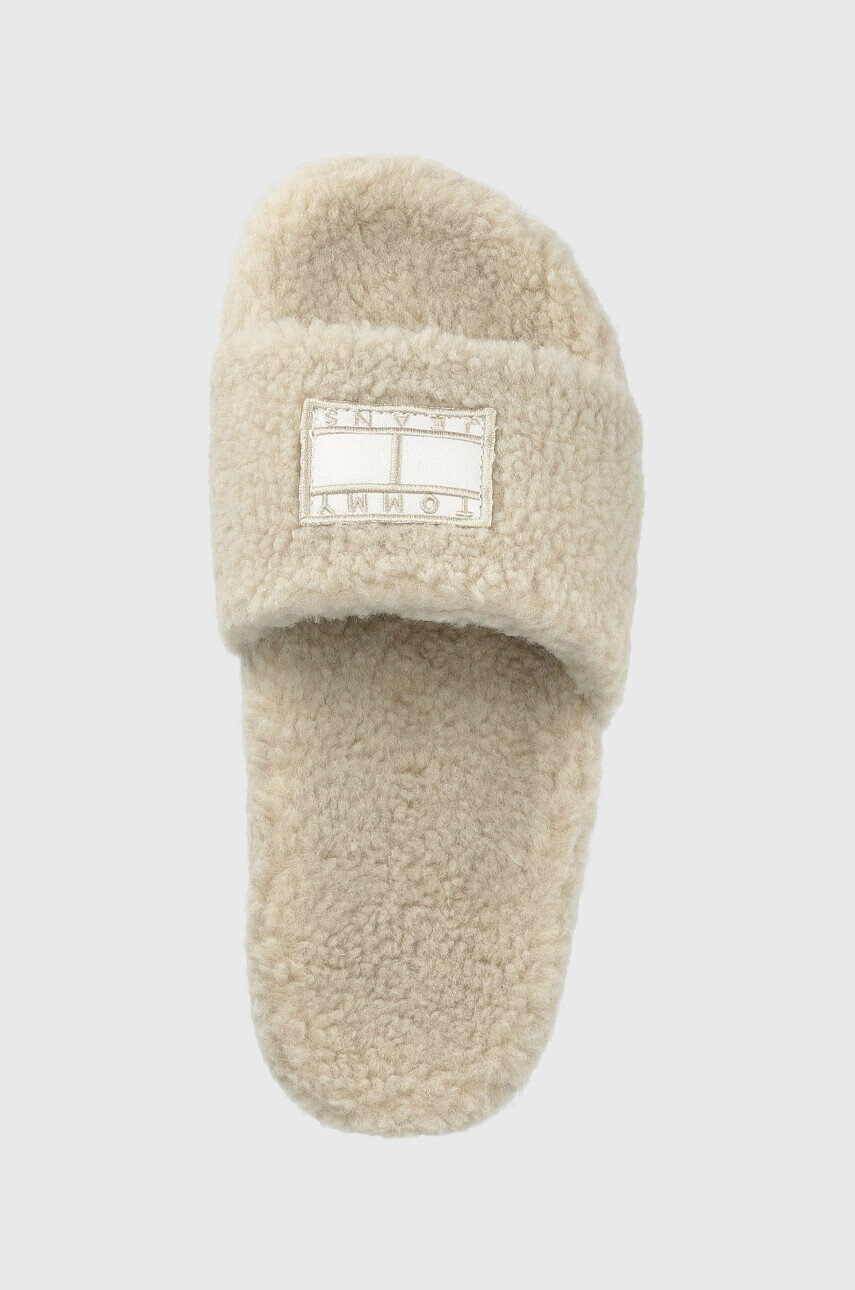 Tommy Jeans Пантофи Warm Slipper в бежово - Pepit.bg