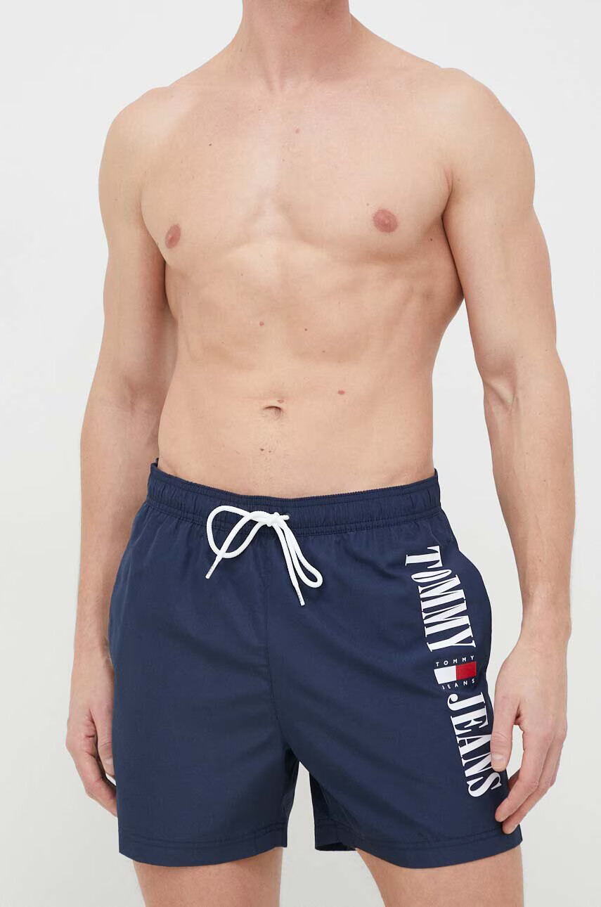 Tommy Jeans Плувни шорти в тъмносиньо - Pepit.bg