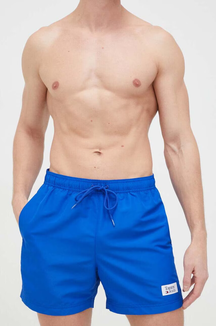 Tommy Jeans Плувни шорти в синьо - Pepit.bg