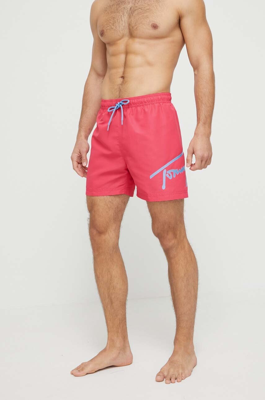 Tommy Jeans Плувни шорти в розово - Pepit.bg