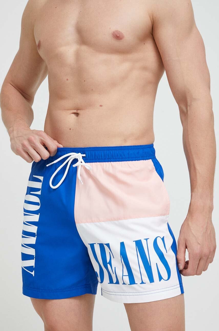Tommy Jeans Плувни шорти в синьо - Pepit.bg