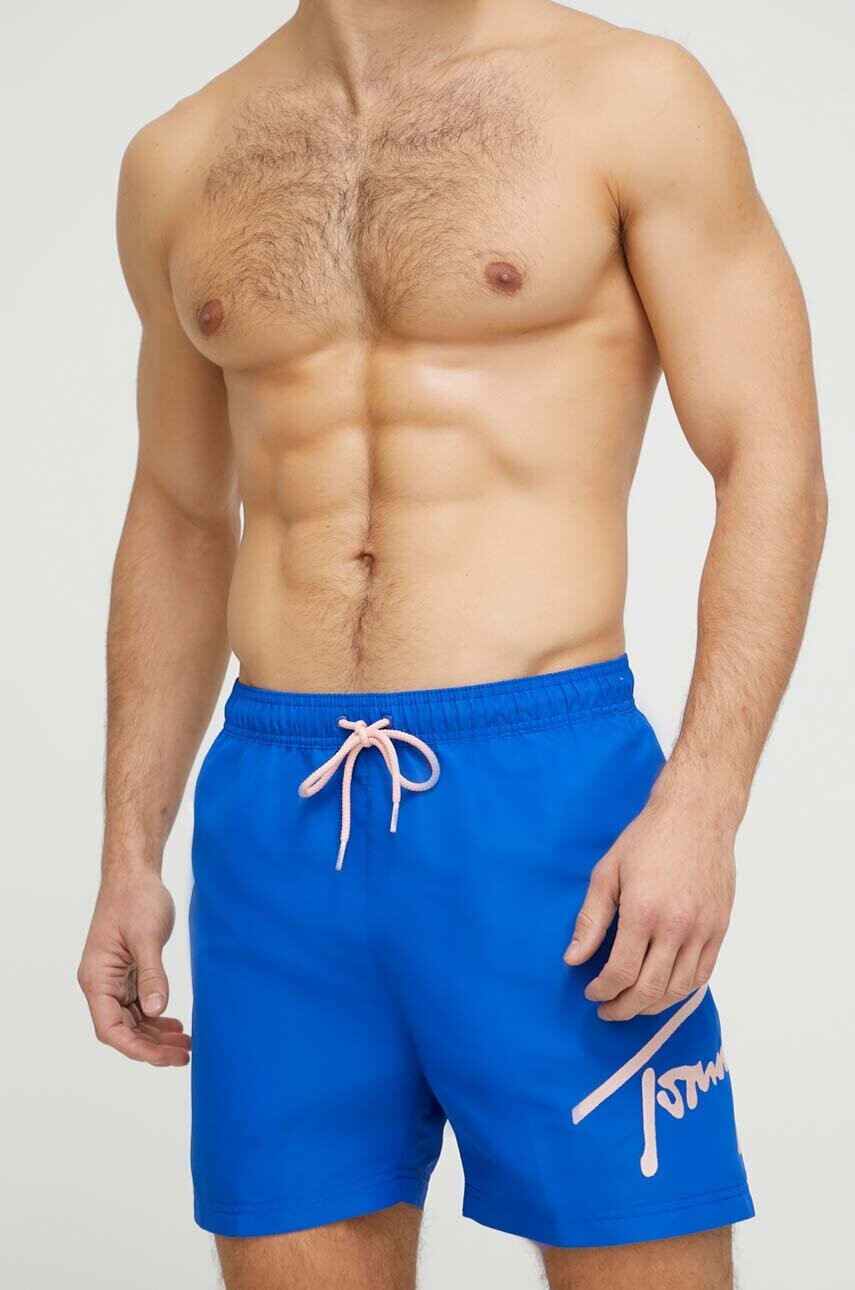Tommy Jeans Плувни шорти в синьо - Pepit.bg