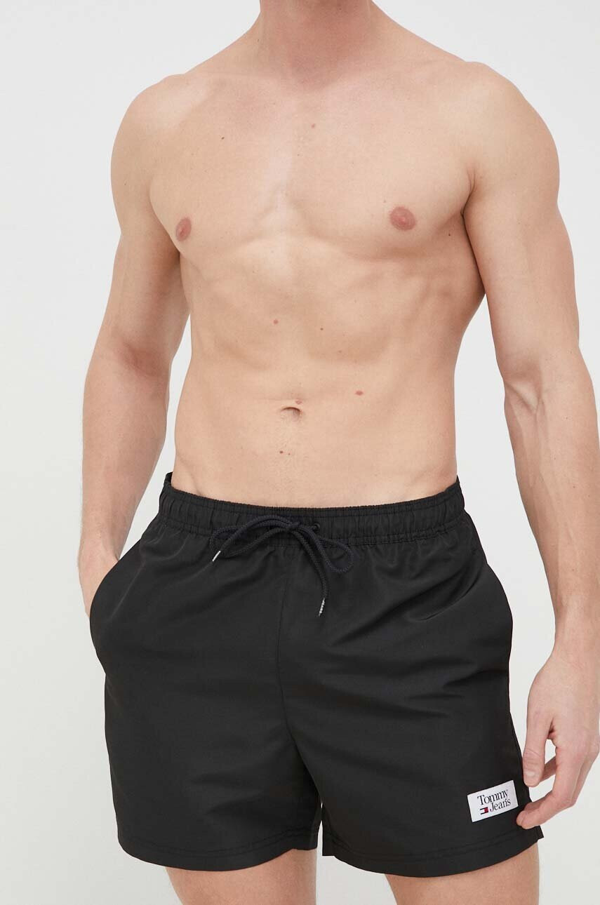 Tommy Jeans Плувни шорти в черно - Pepit.bg