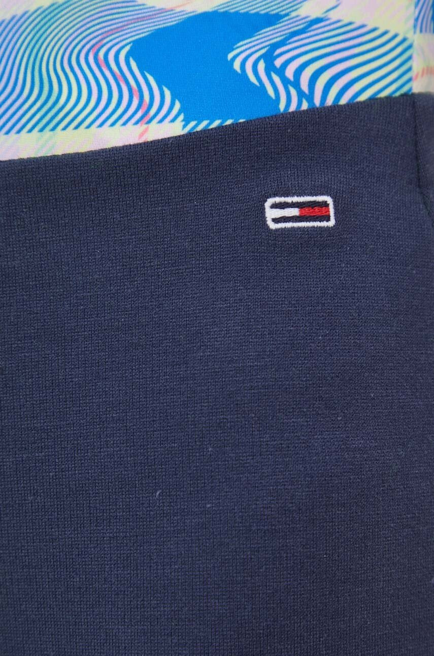 Tommy Jeans Пола в тъмносиньо къс модел с кройка тип молив - Pepit.bg