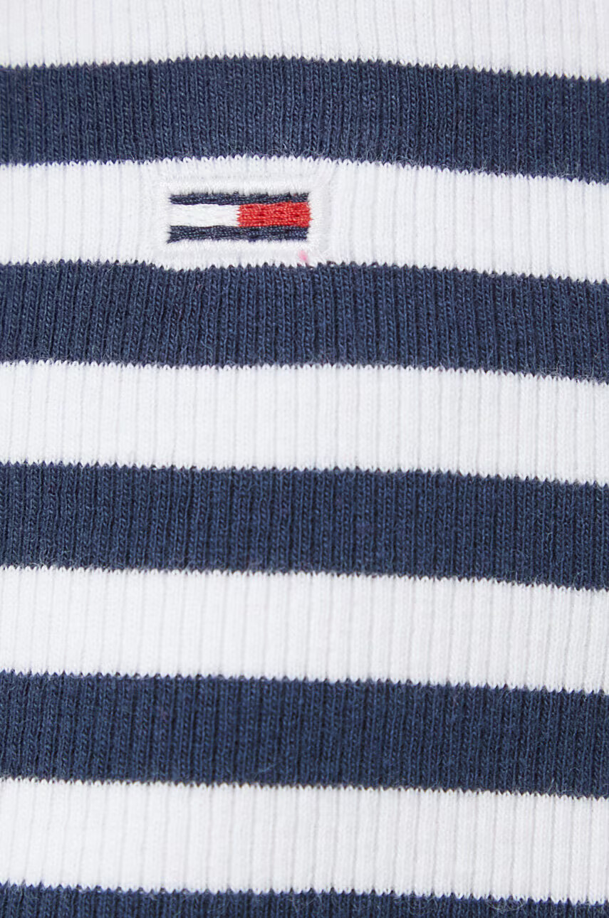 Tommy Jeans Пола в тъмносиньо къс модел с кройка тип молив - Pepit.bg