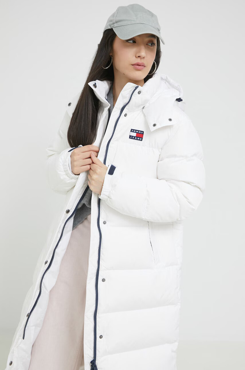 Tommy Jeans Пухено яке в лилаво със зимна изолация - Pepit.bg
