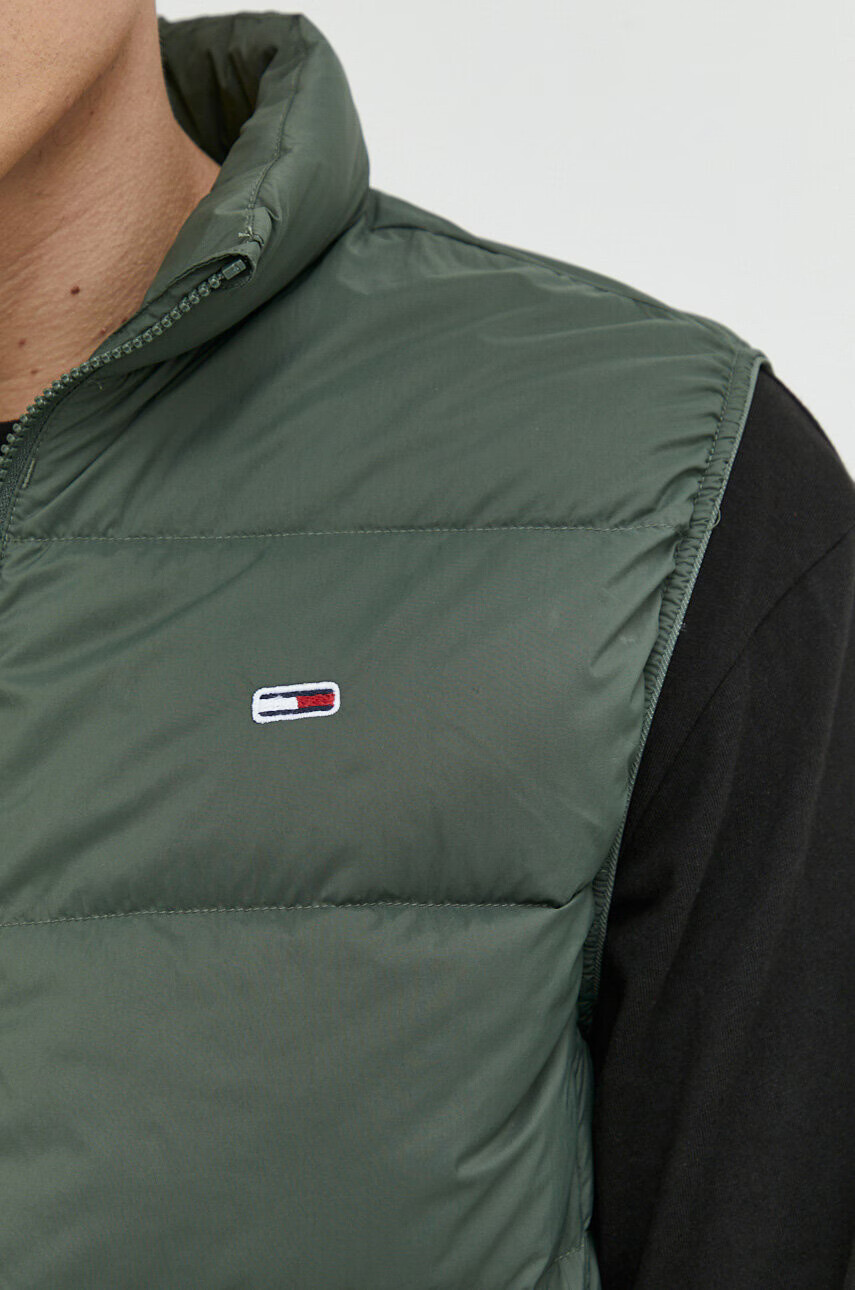 Tommy Jeans Пухен елек мъжки в зелено - Pepit.bg