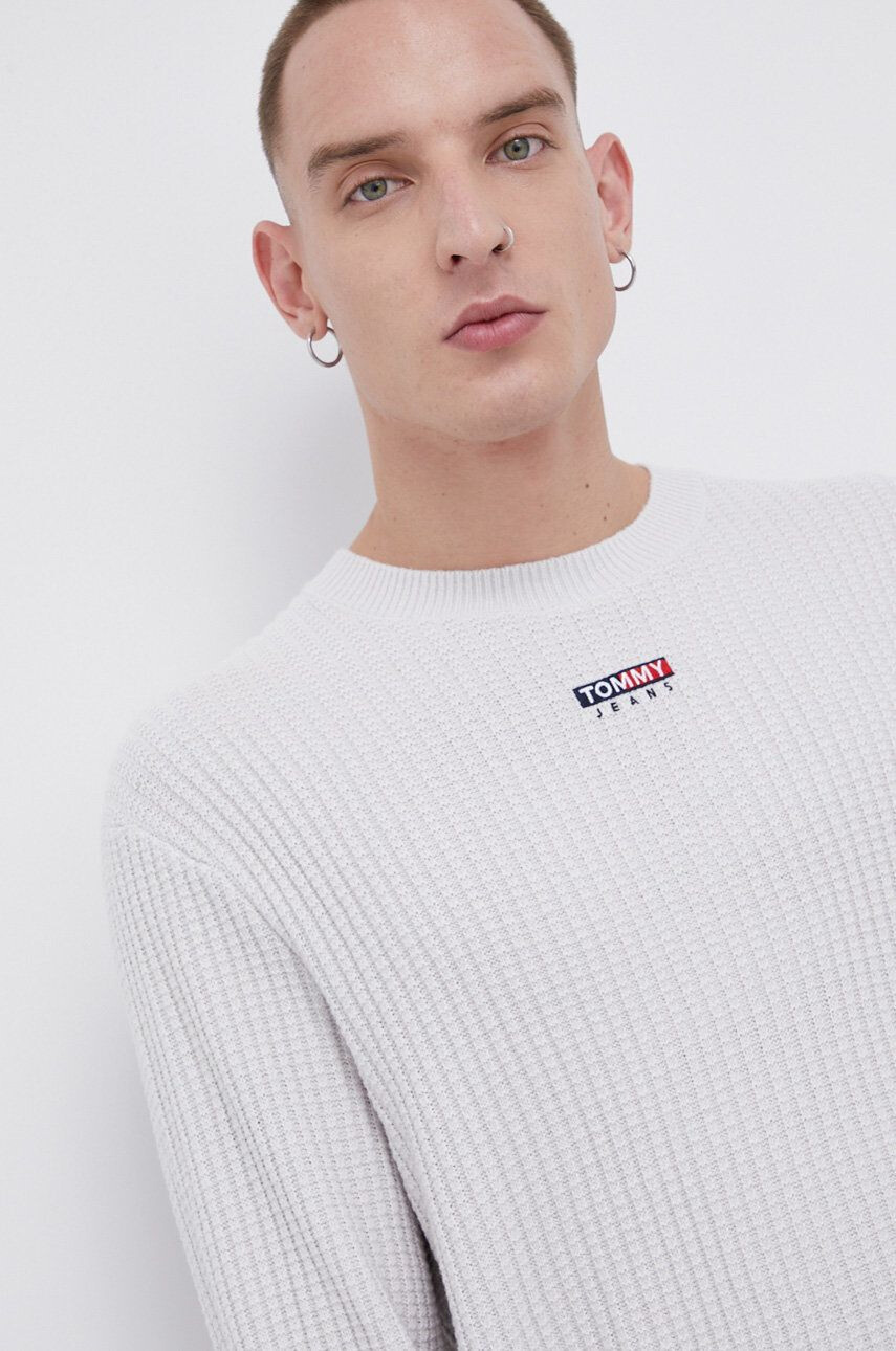 Tommy Jeans Пуловер мъжки в сиво - Pepit.bg